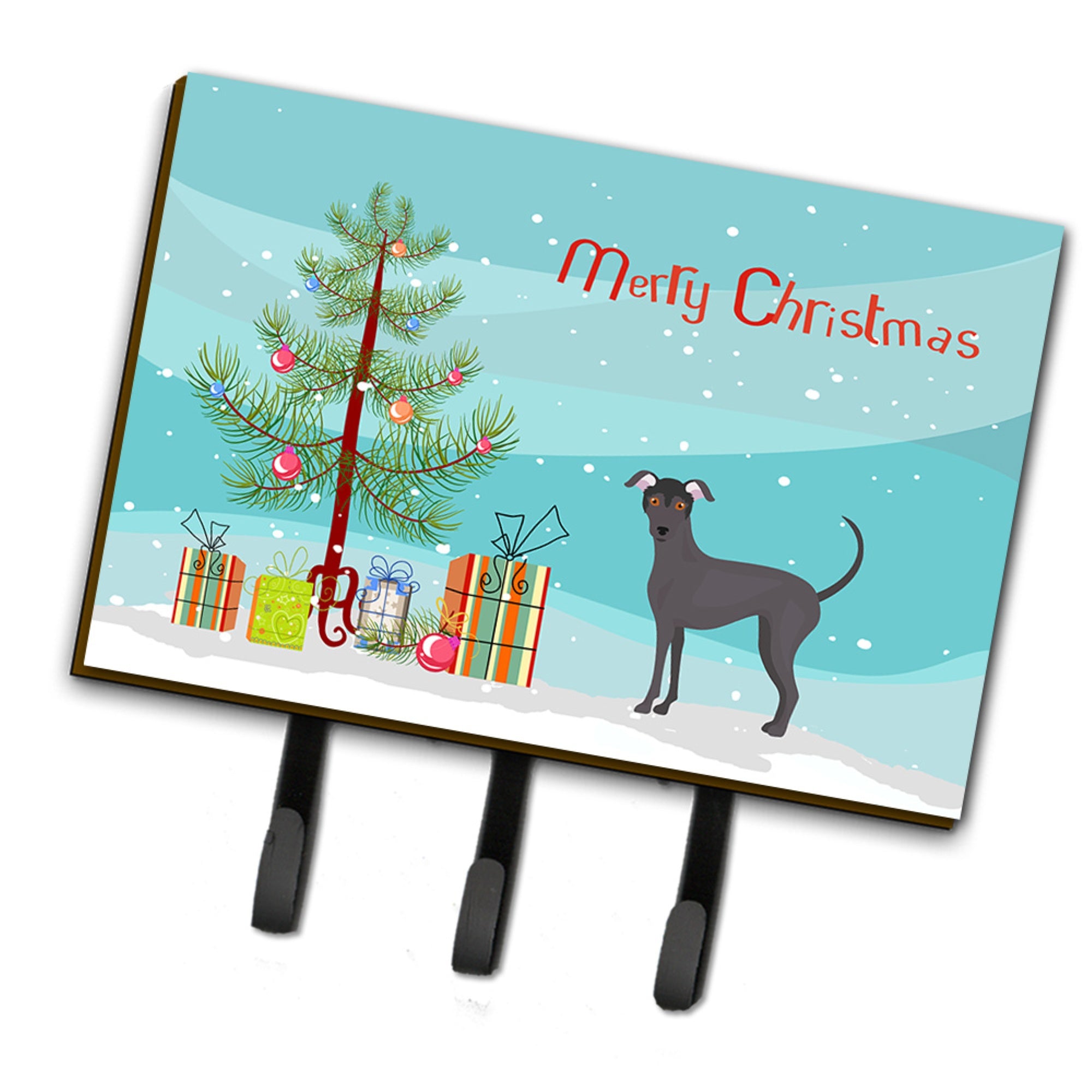 Caroline'S Treasures Argentine Pila Dog Christmas Tree Leash Or Key Holder Hooks, Multicolor